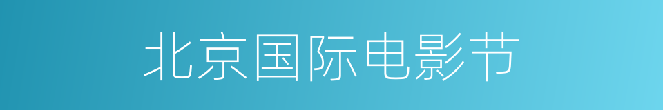 北京国际电影节的同义词
