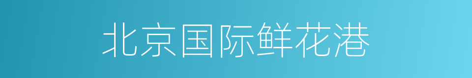 北京国际鲜花港的同义词