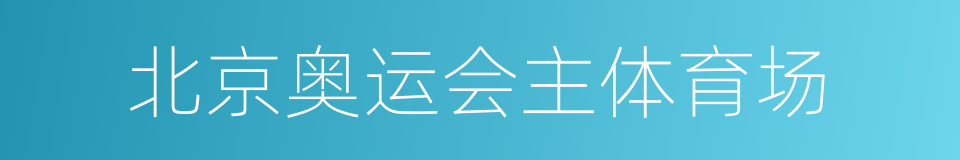 北京奥运会主体育场的同义词