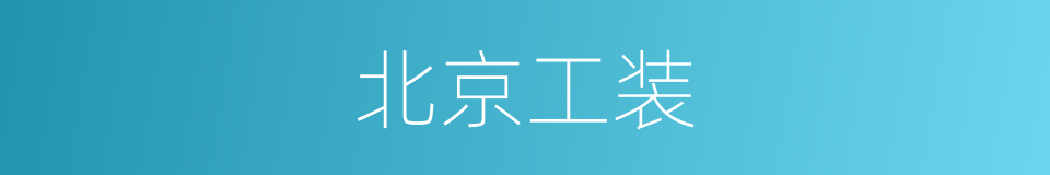 北京工装的同义词