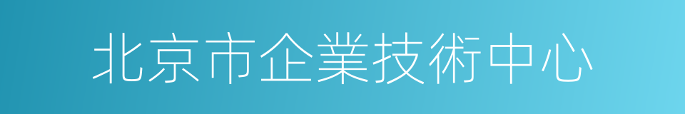 北京市企業技術中心的同義詞