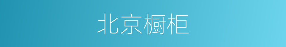 北京橱柜的同义词