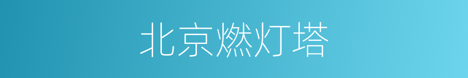 北京燃灯塔的同义词