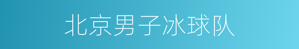 北京男子冰球队的同义词