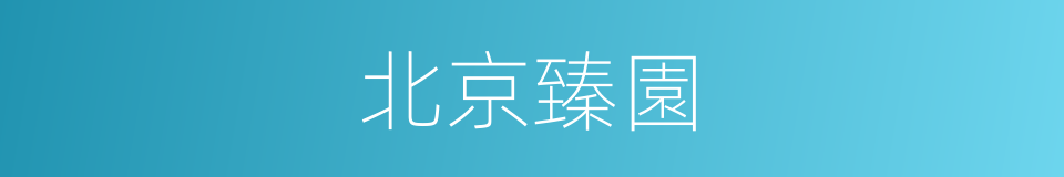 北京臻園的同義詞