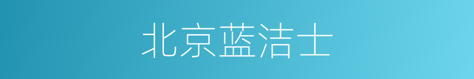 北京蓝洁士的同义词