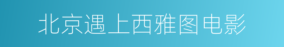 北京遇上西雅图电影的同义词