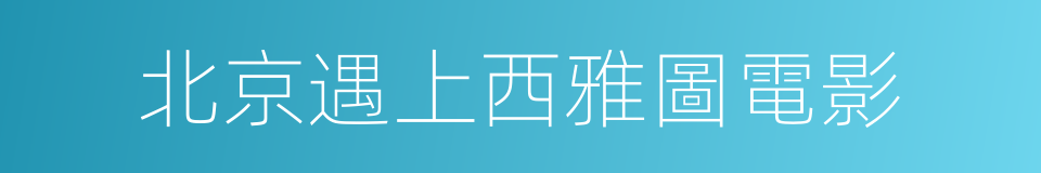 北京遇上西雅圖電影的同義詞