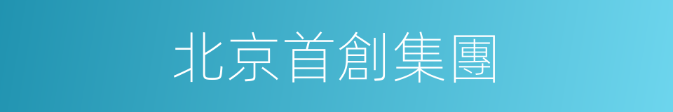 北京首創集團的同義詞