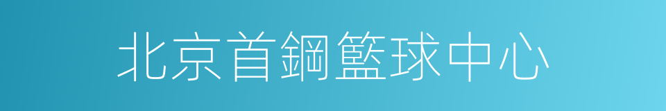 北京首鋼籃球中心的同義詞