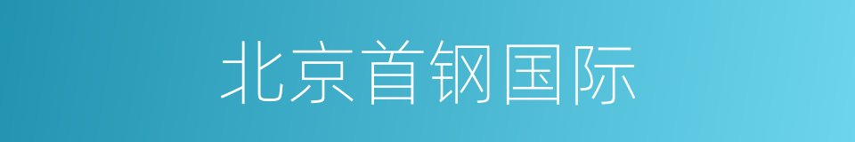 北京首钢国际的同义词