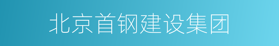 北京首钢建设集团的同义词