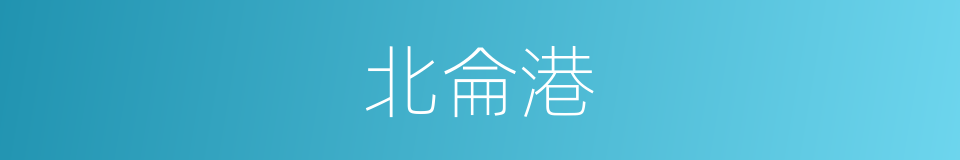 北侖港的意思