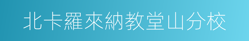 北卡羅來納教堂山分校的同義詞