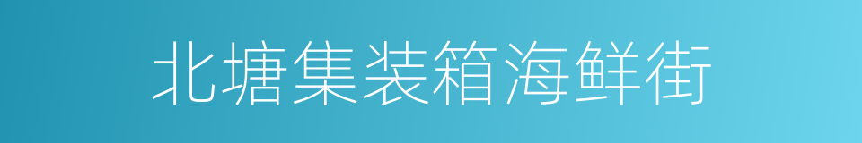 北塘集装箱海鲜街的同义词