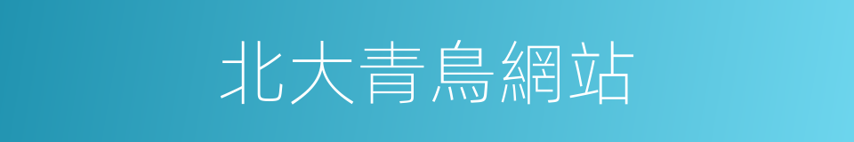 北大青鳥網站的同義詞