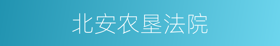 北安农垦法院的同义词