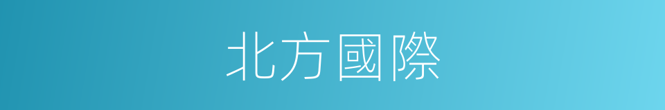 北方國際的同義詞