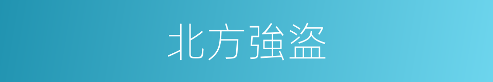 北方強盜的同義詞