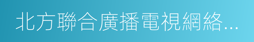 北方聯合廣播電視網絡股份有限公司的同義詞