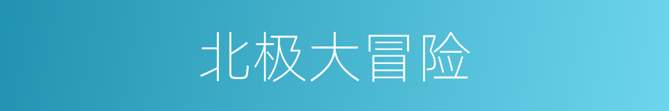 北极大冒险的同义词