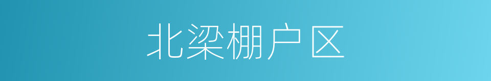 北梁棚户区的同义词