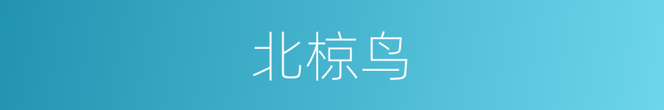 北椋鸟的同义词