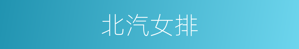 北汽女排的同义词