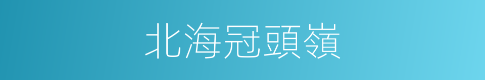 北海冠頭嶺的同義詞