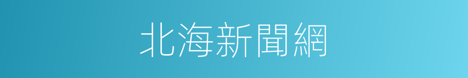 北海新聞網的同義詞