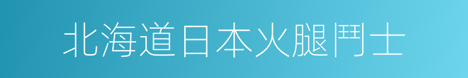 北海道日本火腿鬥士的同義詞