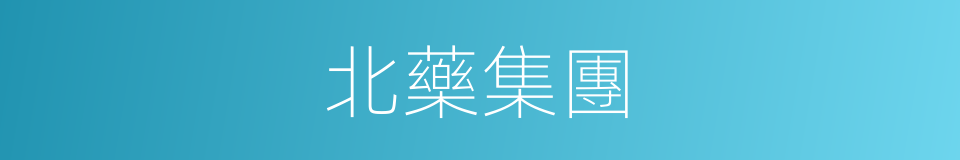 北藥集團的同義詞
