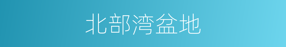 北部湾盆地的同义词