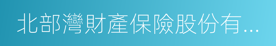 北部灣財產保險股份有限公司的同義詞