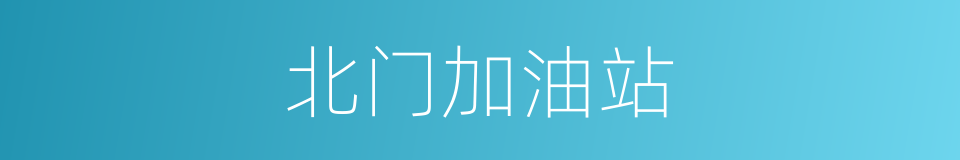 北门加油站的同义词