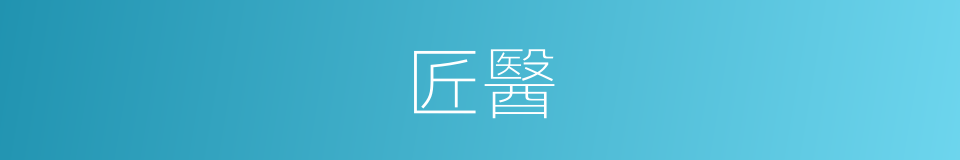 匠醫的同義詞