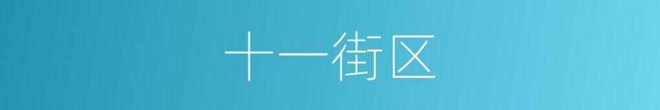 十一街区的同义词
