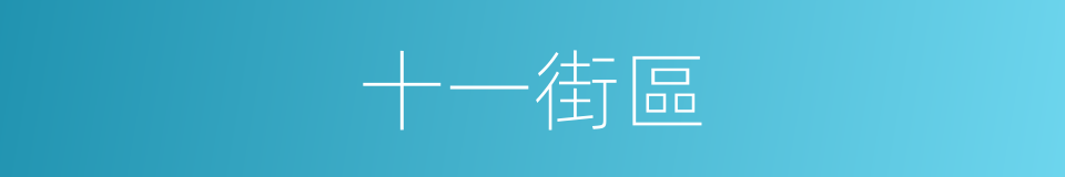 十一街區的同義詞
