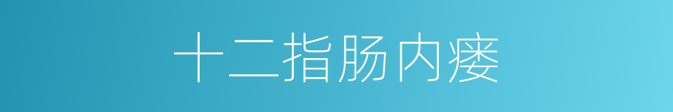 十二指肠内瘘的同义词