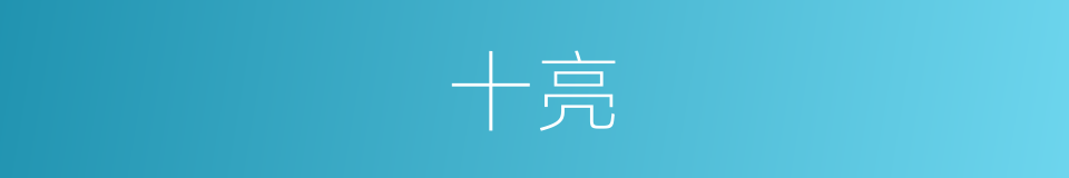 十亮的同义词