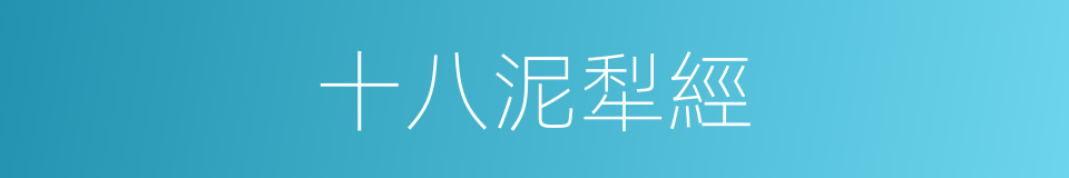 十八泥犁經的同義詞