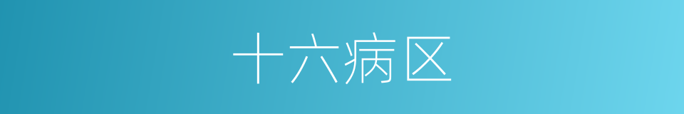 十六病区的同义词