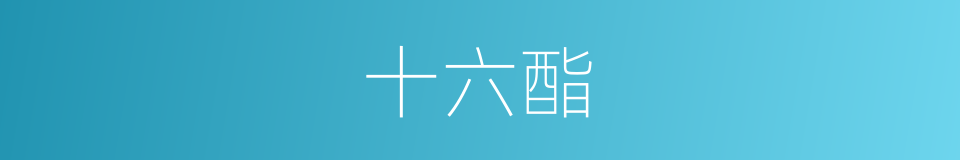 十六酯的同义词