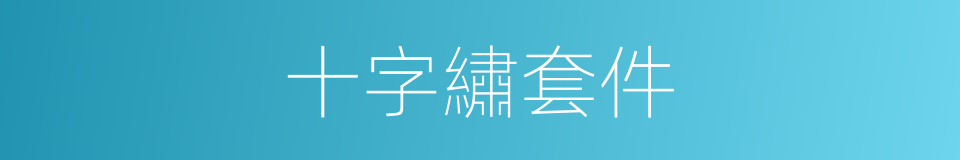 十字繡套件的同義詞