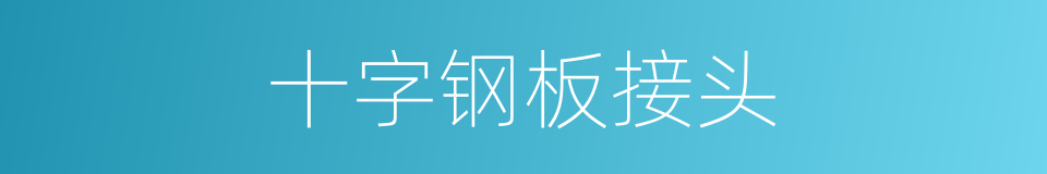 十字钢板接头的同义词