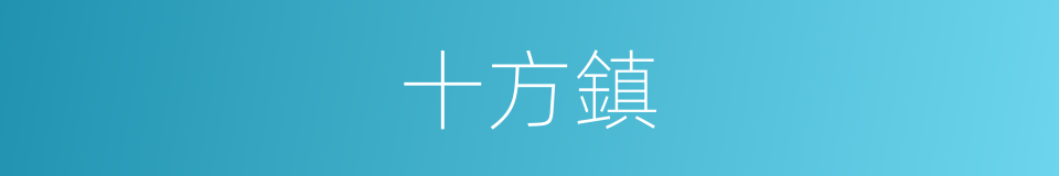 十方鎮的同義詞