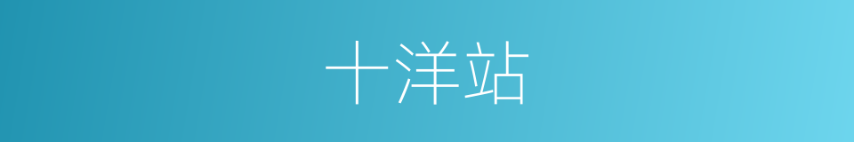 十洋站的同义词