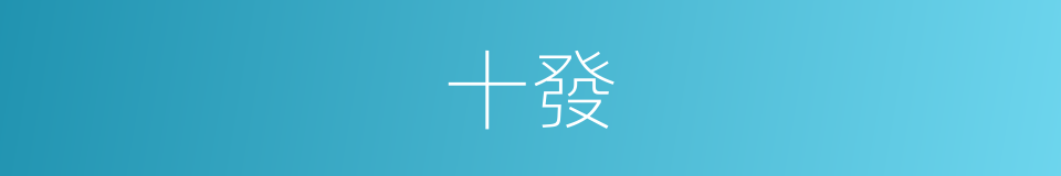 十發的同義詞