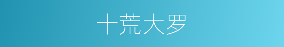 十荒大罗的同义词