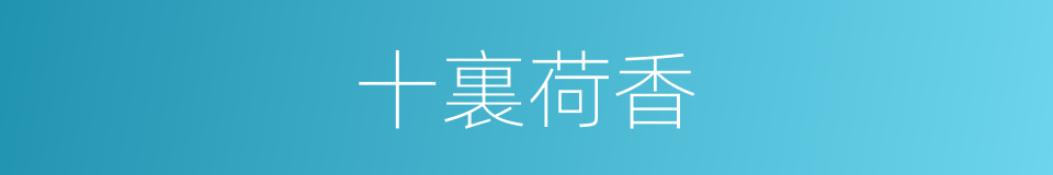 十裏荷香的同義詞